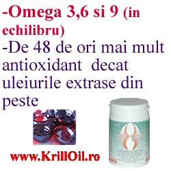 3,6 si 9 (ulei de creveta) scade cu usurinta nociv si de 48 de ori mai mult decat uleiurile extrase